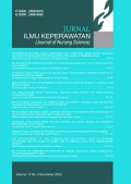 Jurnal Ilmu Keperawatan (Journal of Nursing Science)